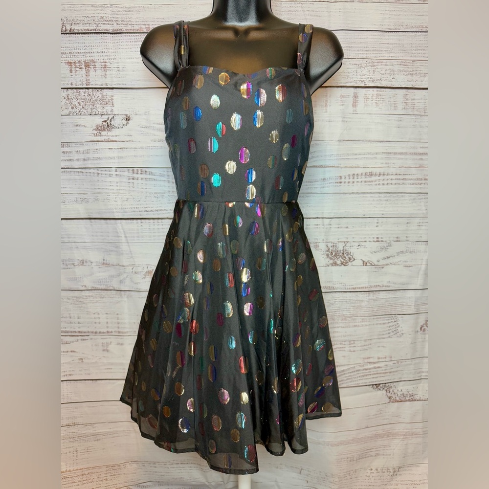 Black Lace Party Dress (0384)